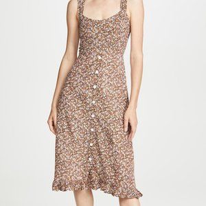 Faithfull the Brand Yasmin MIDI Dress in XS